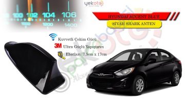 Hyundai Accent Blue Uyumlu Siyah Shark Anten Köpek Balığı Anten
