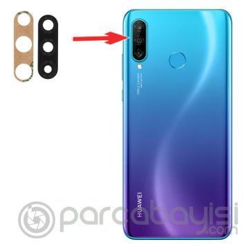 Huawei P30 Lite Arka Kamera Camı Lens