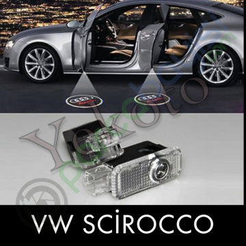Vw Scirocco Araca Özel Kapı Logo Aydınlatma
