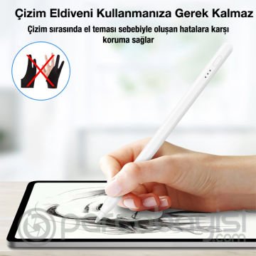 Ally Apple Pencil 2 Kapasitif Stylus iPad Tablet Dokunmatik Kalem (Aktif Versiyon)