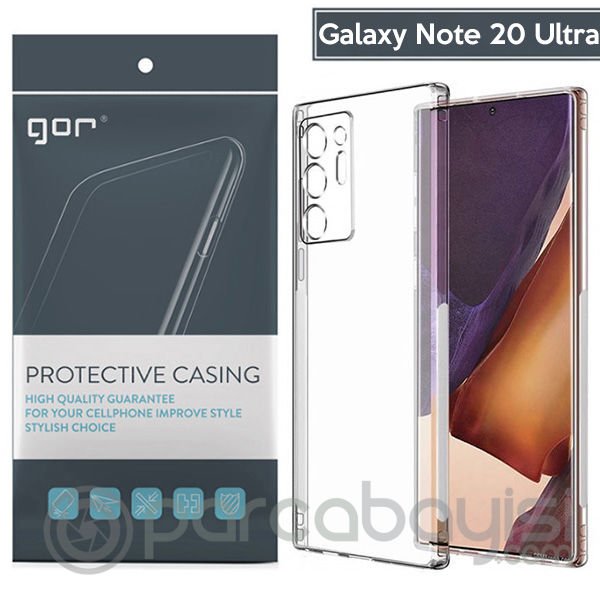 GOR SM Galaxy Note 20 Ultra Kamera Korumalı Ultra Slim Silikon Kılıf