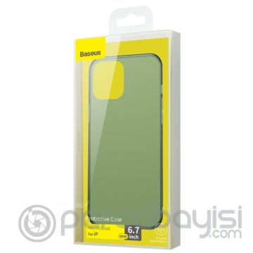 Baseus Frosted Glass iPhone 12 Pro Max 6.7inch Shockproof Koruyucu Kılıf