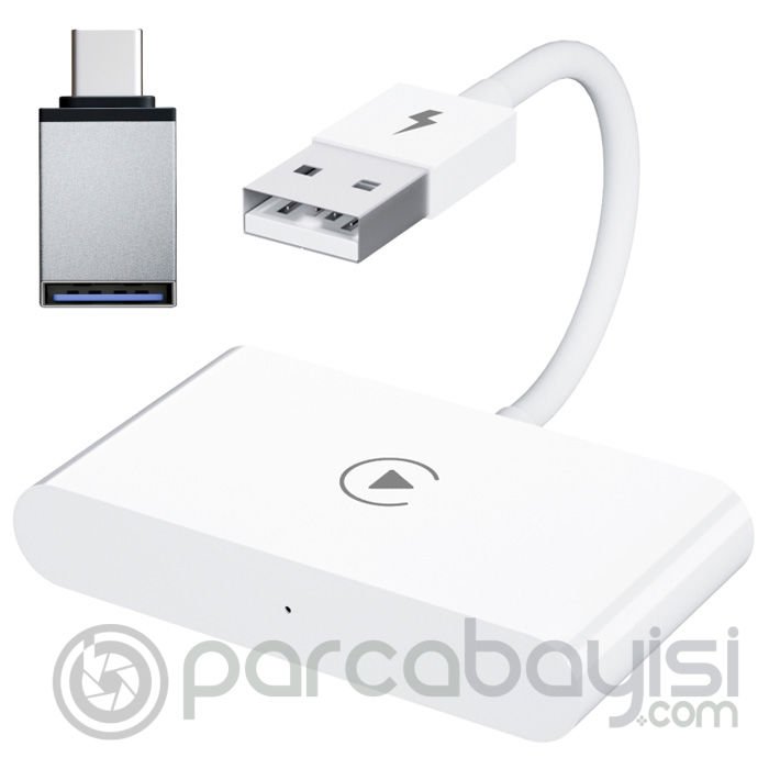 Ally USB+ Type-C iPhone Kablosuz Wireless Carplay Adaptör Çevirici