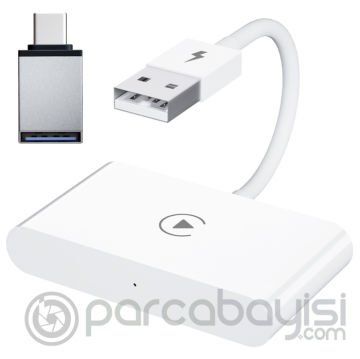 Ally USB+ Type-C iPhone Kablosuz Wireless Carplay Adaptör Çevirici