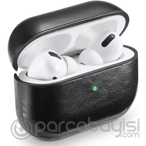 Ally Leather Case Apple Airpods Pro PU Deri Koruma Kılıfı