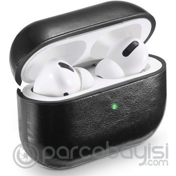 Ally Leather Case Apple Airpods Pro PU Deri Koruma Kılıfı