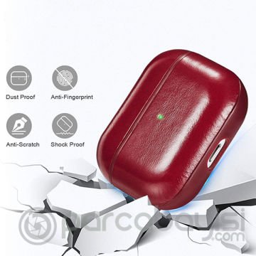 Ally Leather Case Apple Airpods Pro PU Deri Koruma Kılıfı