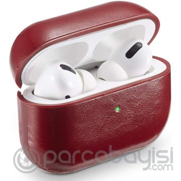 Ally Leather Case Apple Airpods Pro PU Deri Koruma Kılıfı