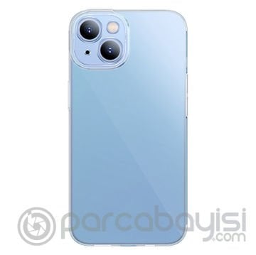 Baseus Simple Case iPhone 14 Plus 6.7 Kamera Korumalı İnce Silikon Şeffaf Kılıf