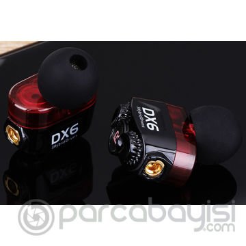 Plextone DX6 3.5mm Jack HIFI Stereo bas MMCX kablo kulakiçi Kulaklık