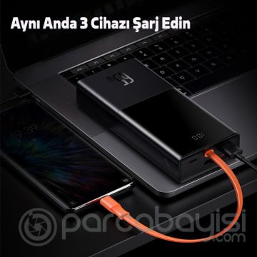 Baseus Elf 20000mAh 65W Dijital Göstergeli Hızlı Şarj Powerbank