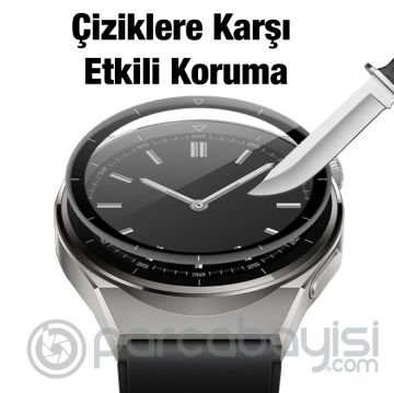 Huawei Watch GT3 Pro 46mm 3D Full Kaplama Ekran Koruyucu PET+PMMA