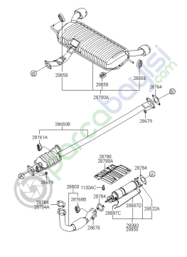 Egsoz Arka Çift Çıkış Orjinal | 287001F351