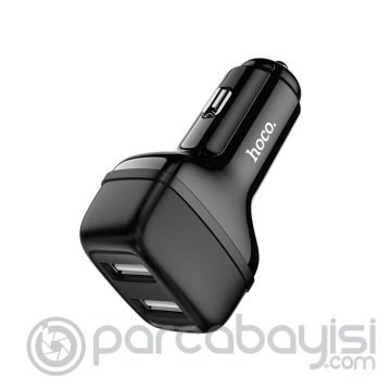 HOCO Z36 Çift USB Portlu Araç Çakmaklık Hızlı Şarj Adaptörü Araba Şarj Cihazı