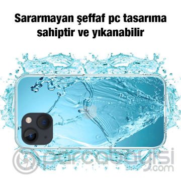 Ally iPhone 13 Mini 5.4inç Kılıf Kamera Korumalı Ultra İnce Şeffaf Silikon Kılıf