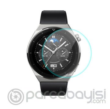 Ally Huawei Watch GT3 Pro 46mm Tempered Kırılmaz Cam Ekran Koruyucu