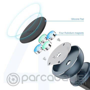 Kuulaa 360 Dönebilen Mıknatıslı Araç Havalandırma Telefon Tutucu