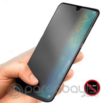 Xiaomi Redmi Note 7 3D Privacy Gizlilik 3d Full Kırılmaz Cam Koruyucu Anti-Spy
