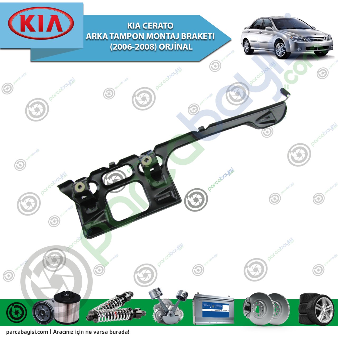 Kia Cerato Arka Tampon Montaj Braketı (2006-2008) Orijinal | 866132F501