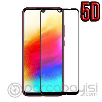 Xiaomi Redmi Note 7 5D Kavisli Full Kaplama Kırılmaz Cam Ekran Koruyucu