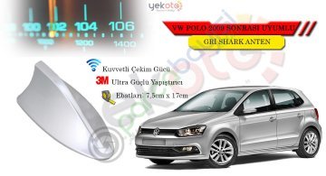 Vw Polo 2009 Sonrası Uyumlu Gri Shark Anten Köpek Balığı Anten