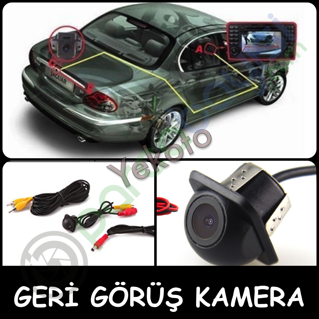 Geri Görüş Kamerası Gömme Soketli Geri Vites Kamerası