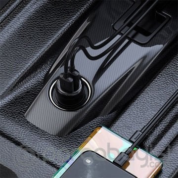 Baseus T typed S-16 FM Transmitter Bluetooth Dual Usb Araç şarj Aleti