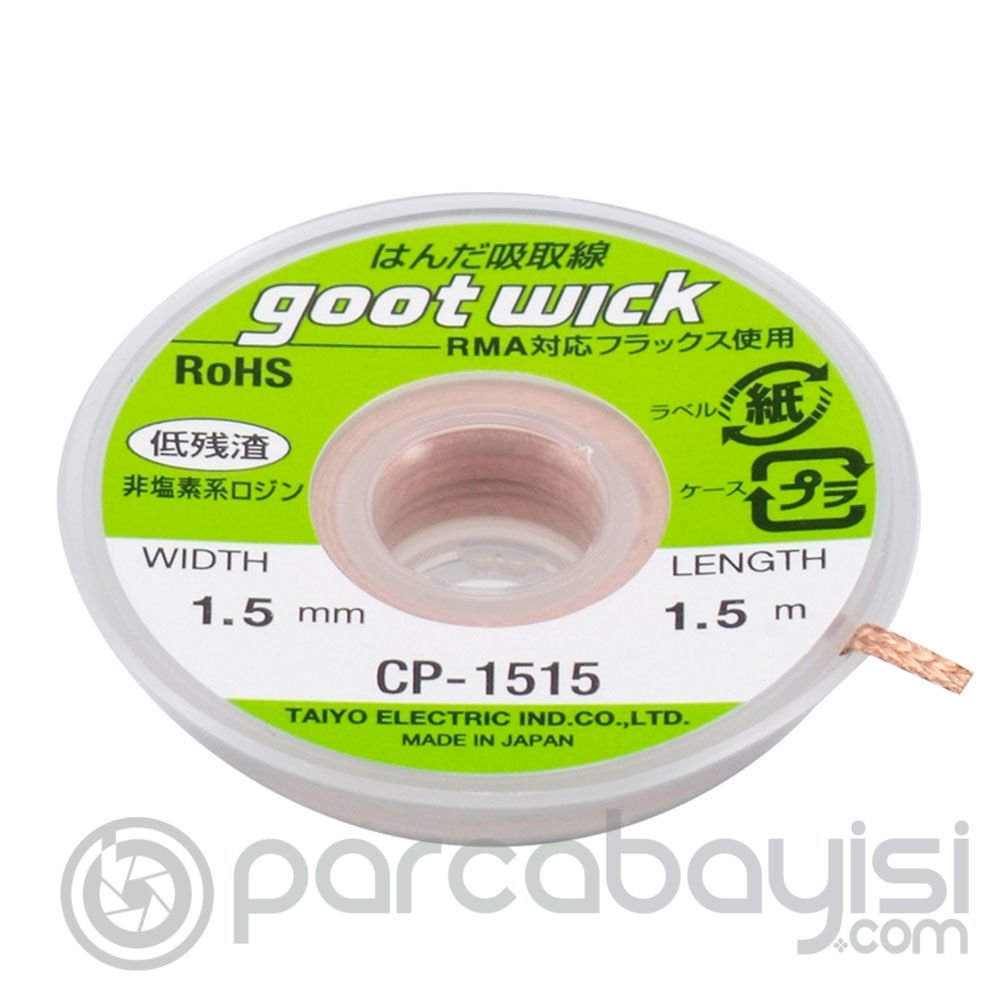 Goot Wick Cp-1515 Lehim Sökme Teli 1.5mm,1,5metre