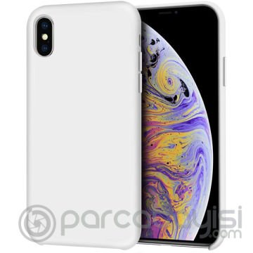 iPhone X- XS 5.8 Lansman Kılıf İçi Kadife Soft Silikon Kılıf