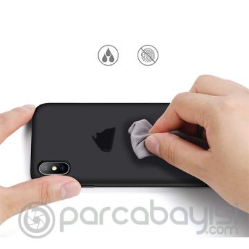 iPhone X- XS 5.8 Lansman Kılıf İçi Kadife Soft Silikon Kılıf