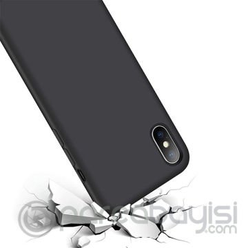 iPhone X- XS 5.8 Lansman Kılıf İçi Kadife Soft Silikon Kılıf