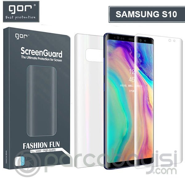Gor Sm Galaxy S10 3d Kavisli Ön Arka Darbe Emici Full Pet Koruyucu