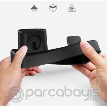 Ally 3in1 Charging Base İPhone+ İwatch+ İPods Silikon Şarj Standı