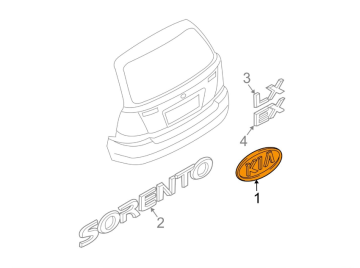 Kia Sorento Arka Amblem Orjinal | 863203E032