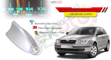 Skoda Octavia 2004-2012 Arası Uyumlu Gri Shark Anten Köpek Balığı Anten