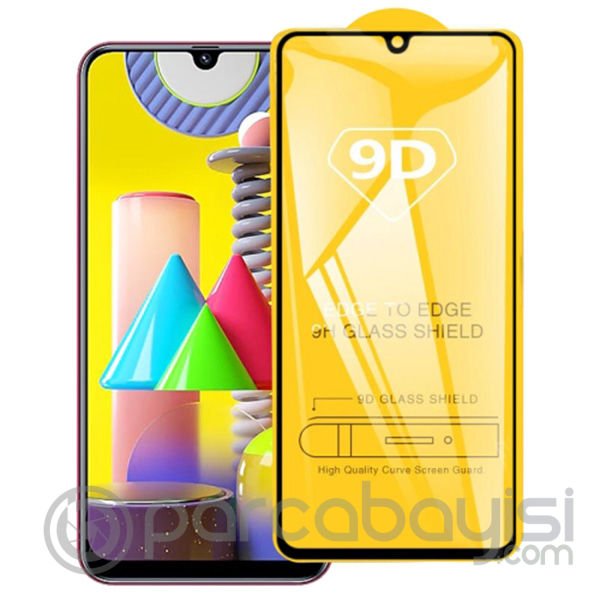 ALLY Galaxy M31 9D Full Glue Tempered Cam Ekran Koruyucu