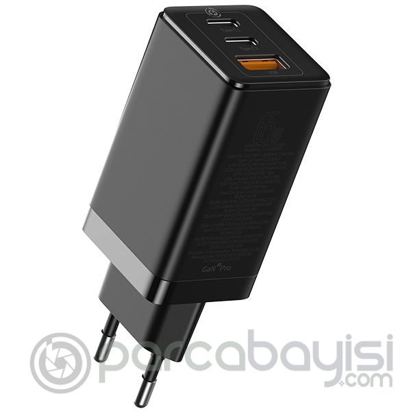 Baseus GaN2 Pro 65W Hızlı Şarj Aleti Macbook Pro Şarj Aleti