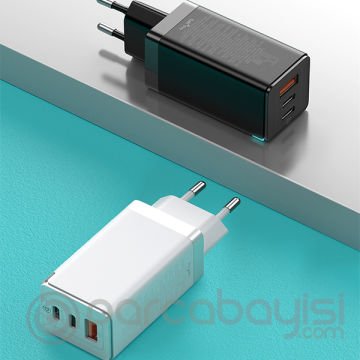 Baseus GaN2 Pro 65W Hızlı Şarj Aleti Macbook Pro Şarj Aleti