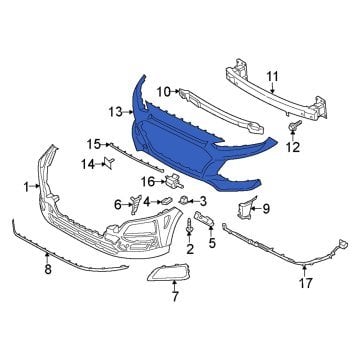 KONA 2017> HYUNDAI TAMPON ÖN DIŞ SİYAH | KO-17220 | 86511J9000