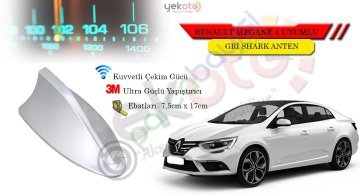 Renault Megane 4 Sedan Uyumlu Gri Shark Anten Köpek Balığı Anten
