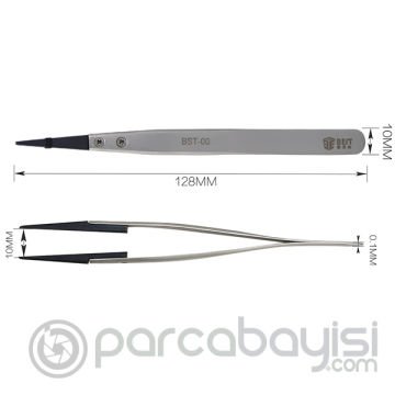 Best Bst-00 Anti-Static İnce Başlı Kaliteli Cımbız