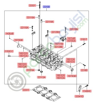 Silindir Kapağı Kia Ceed Orjinal | 221002A300