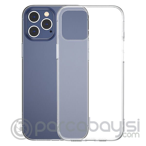Baseus Simple Case İPhone 12 Pro Max 6.7 İnce Şeffaf Silikon Kılıf