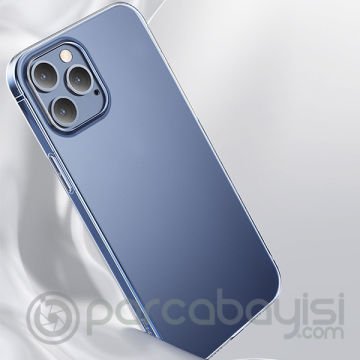 Baseus Simple Case İPhone 12 Pro Max 6.7 İnce Şeffaf Silikon Kılıf