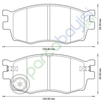 Kia Rio Ön Balata Seti 2005 Sonrası 581011Ge00-581011Ja10