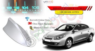 Renault Fluence Uyumlu Gri Shark Anten Köpek Balığı Anten