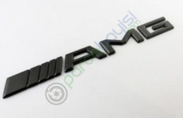 Amg 3D Metal Siyah Amblem Logo Orjinal Kalite