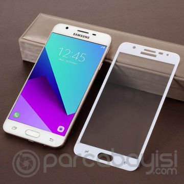 Ally Samsung Galaxy J7 Prime,2 2018 İçin Full Kaplama Kırılmaz Cam Ekran Koruyucu