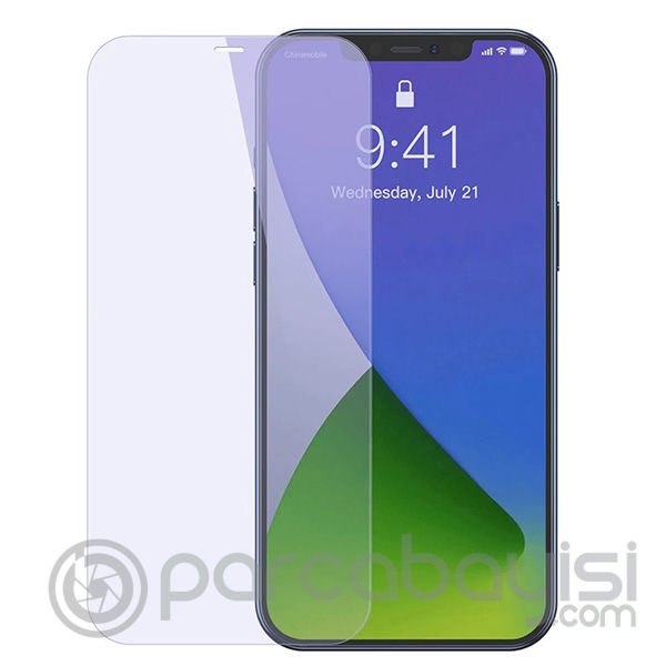 Baseus İPhone 12 Mini 5.4 0.3mm Antiblue Light Tempered Cam Ekran Koruyucu 2Adet