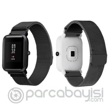Mijobs Xiaomi Amazfit Bip Metal Milano Loop Kayış Kordon